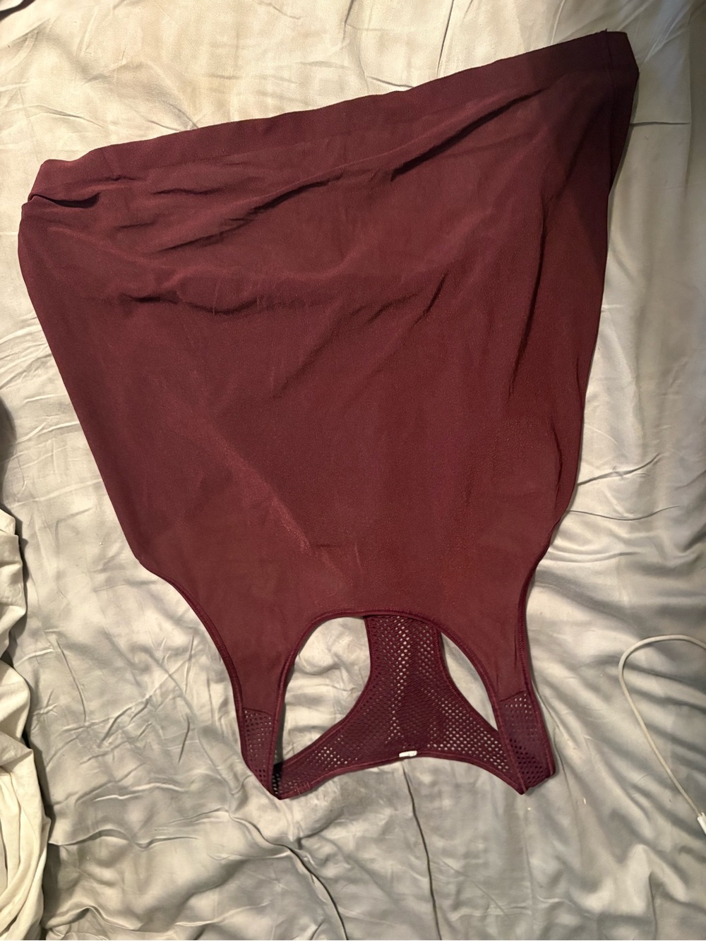 lululemon athletica Mesh-Back Sports Bra Tank Top in Burgundy